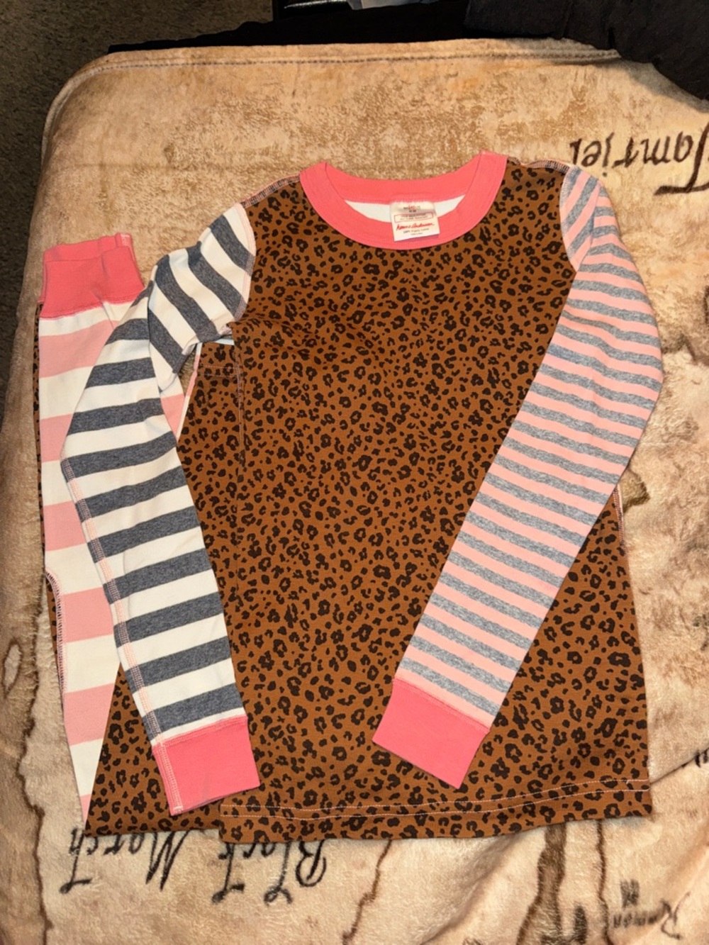🖤HANNA ANDERSSON VINTAGE 2016 MIX N MATCH GIRLS LONG JOHN PAJAMAS SIZE 140 (10)🖤